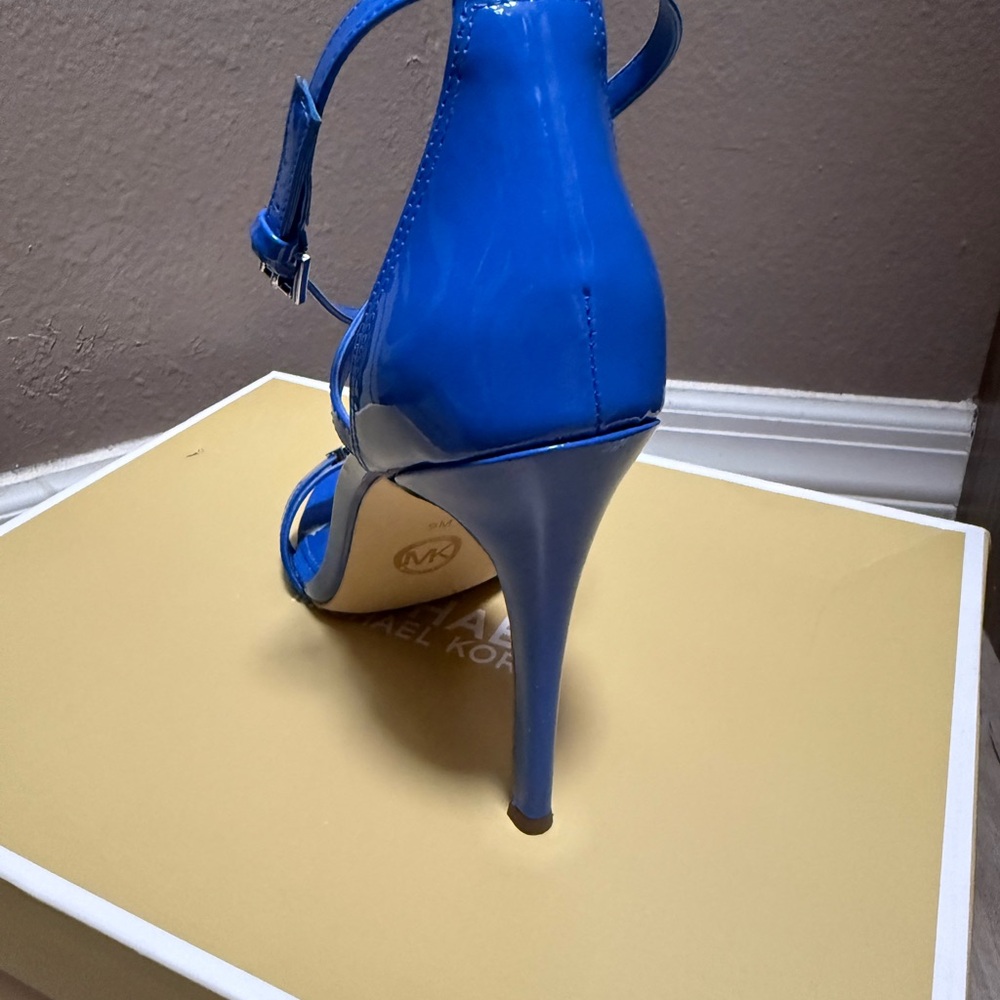 Michael Kors Vibrant Blue Strappy Heels - Picture 5 of 6